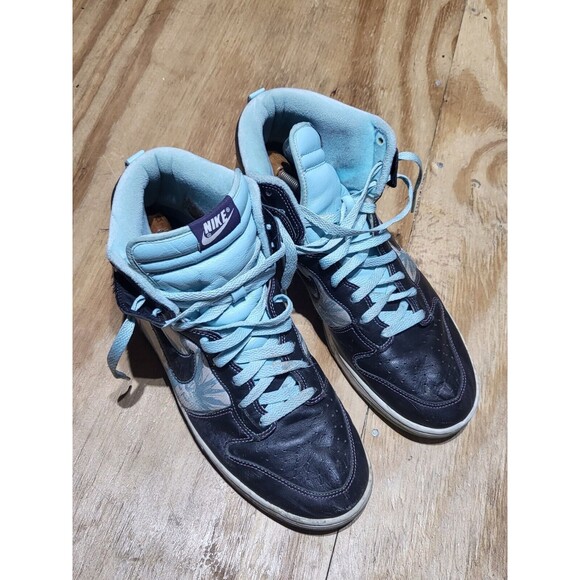 Nike Dunk High Premium Santana 312786-003 Black Leather Men 12 Lace main image 10